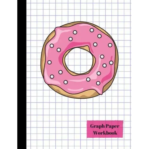 Pink Glazed Donut Quad 4x4 Graph Paper Workbook