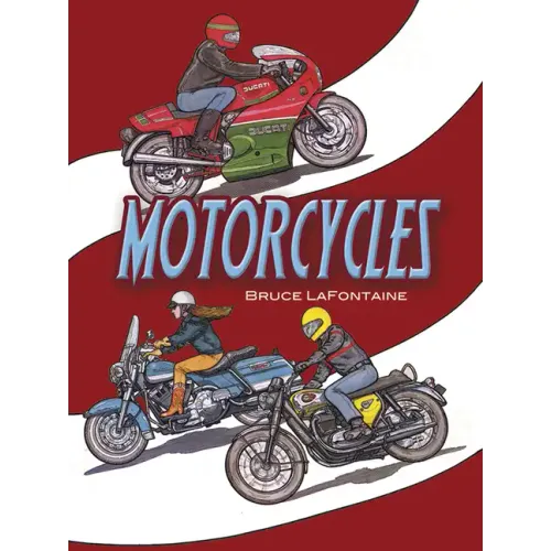 Motorcycles Coloring Book
