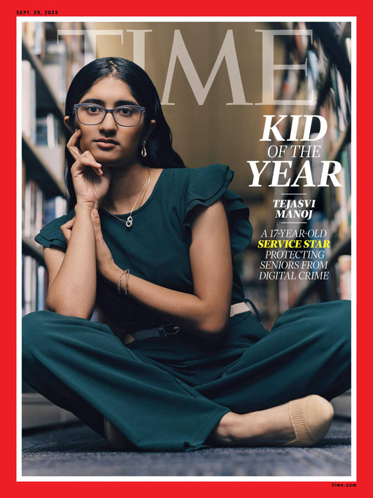 TIME Magazine - 09.29.25 Edition: Kid of the Year - 17 Year old Service Star Tejasvi Manoj