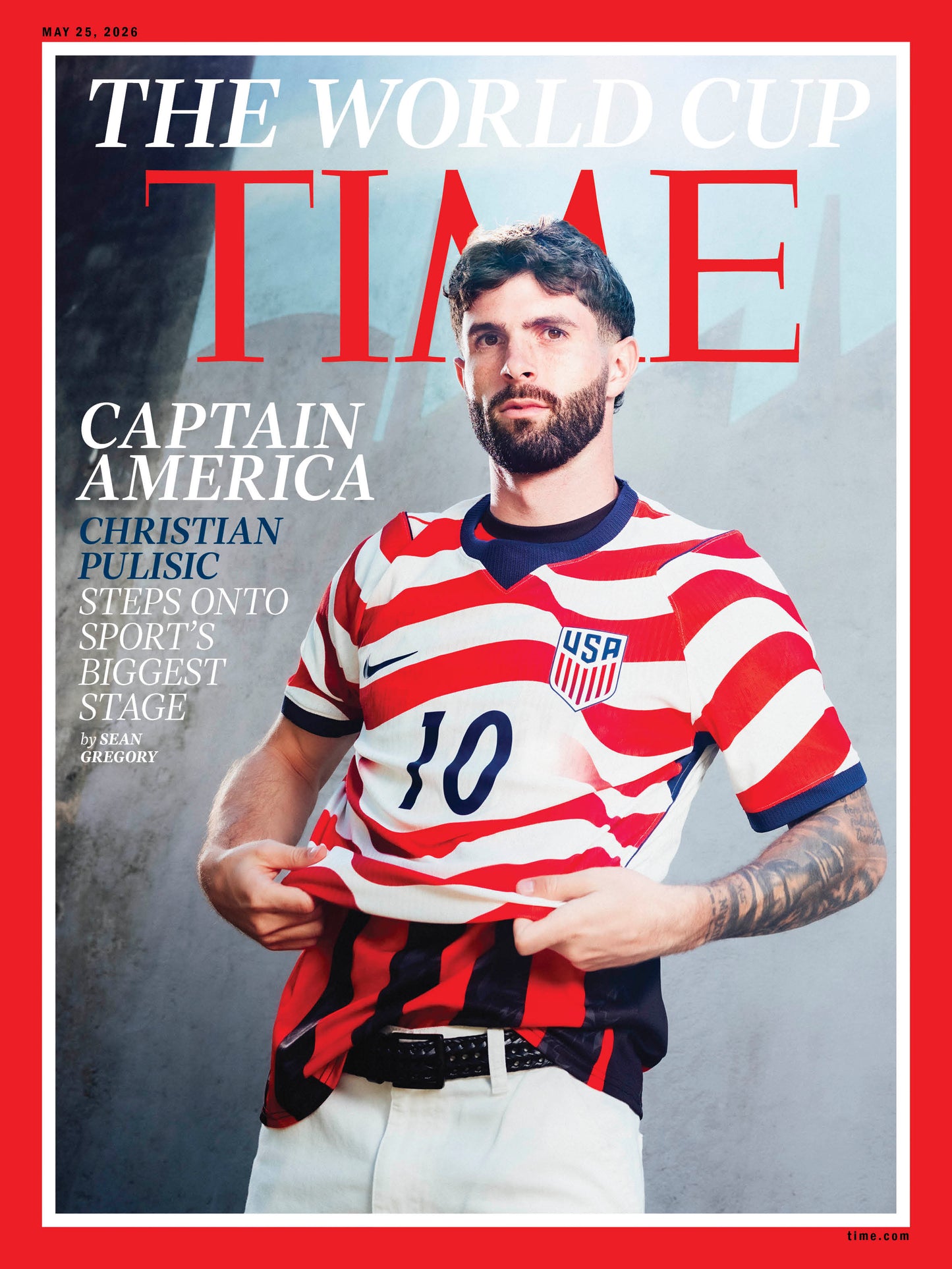 TIME Magazine - 05.25.26 Edition: World Cup, Captain America, Christian Pulisic, Steps Onto Sport's Biggest Stage