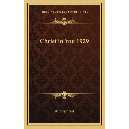 Christ in You 1929