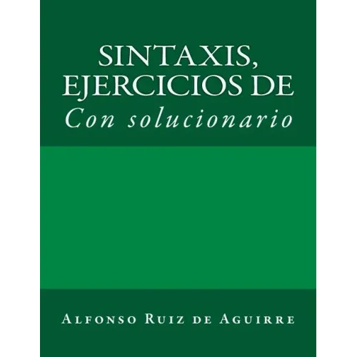 Sintaxis: ejercicios de
