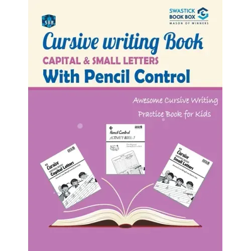 SBB Cursive Writing Book Capital and Small Letters with Pencil control