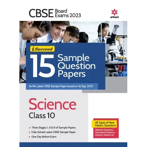 CBSE BOARD Exam 2023 - I-Succeed 15 Sample Question Papers Science Class 10