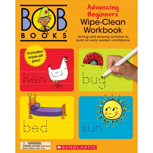 Bob Books - Wipe-Clean Workbook: Advancing Beginners Phonics, Ages 4 and Up, Kindergarten (Stage 2: Emerging Reader)