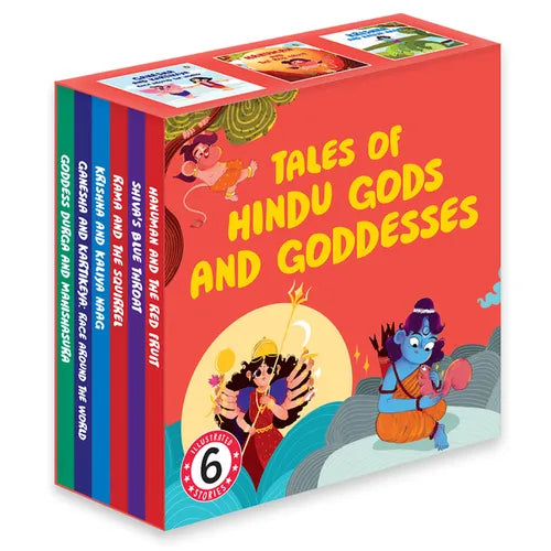 Tales of Hindu Gods and Goddesses: A Boxset of 6 Illustrated Board Books: Ganesha, Hanuman, Krishna, Shiva, Durga and Rama Ages 5+ [Penguin Early Lear