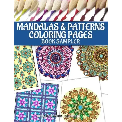 Mandalas & Patterns Coloring Pages Book Sampler