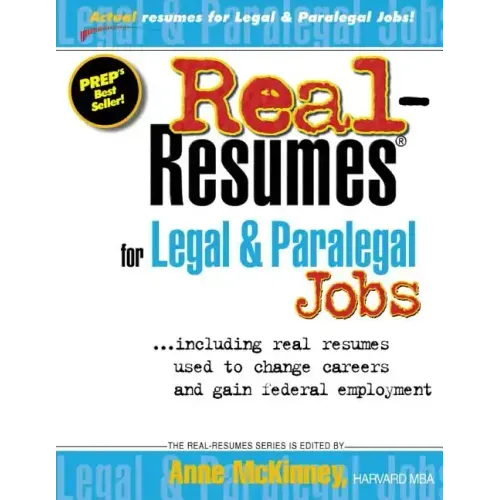 Real-Resumes for Legal & Paralegal Jobs