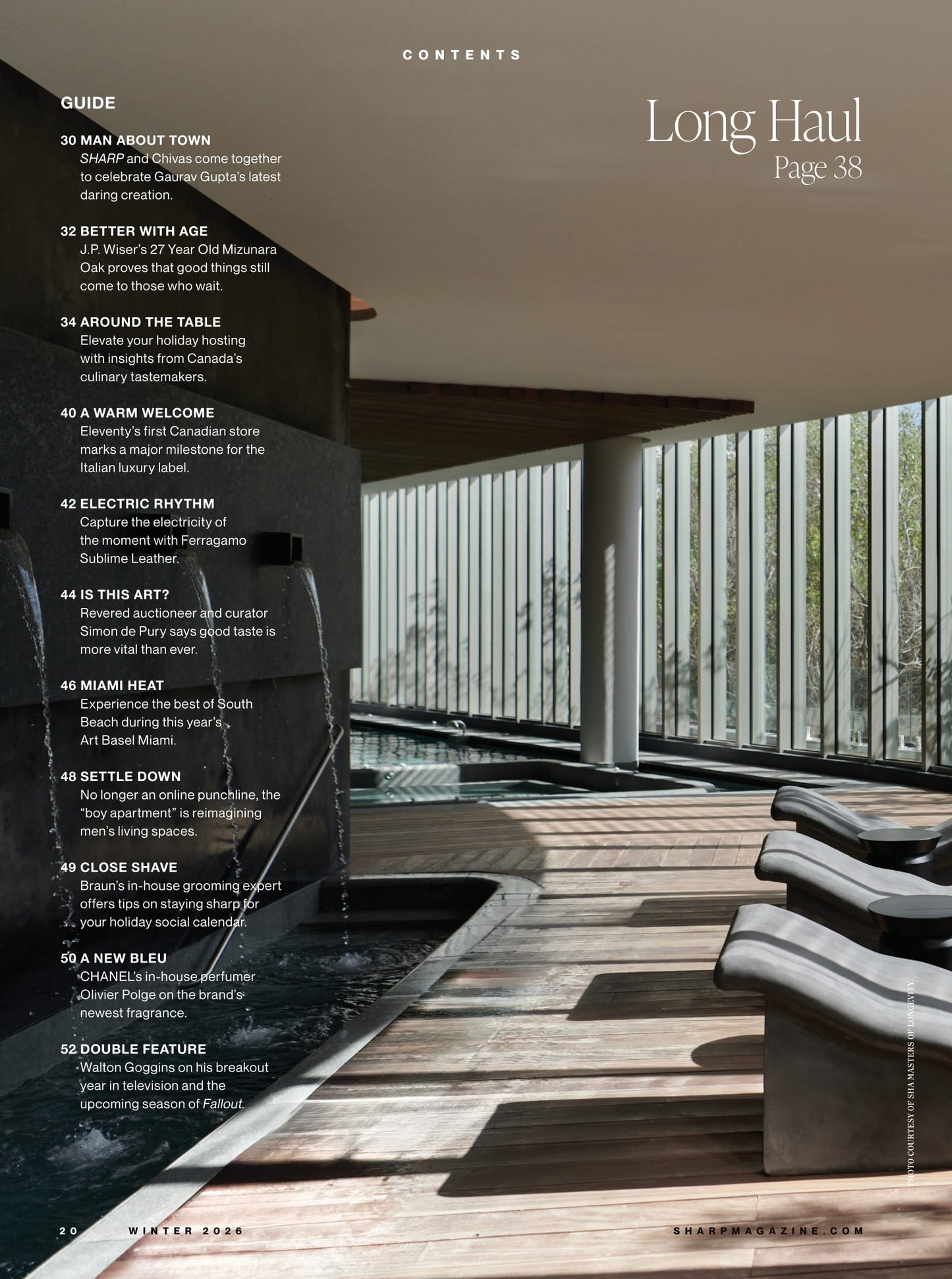Sharp Magazine - Winter 2026: The New School Of Leo Woodall, The Duality Of Walton Goggins, 2025 Watch Awards, Auto Moments That Moved Us, An Expert’s Guide To Holiday Gifting & More!