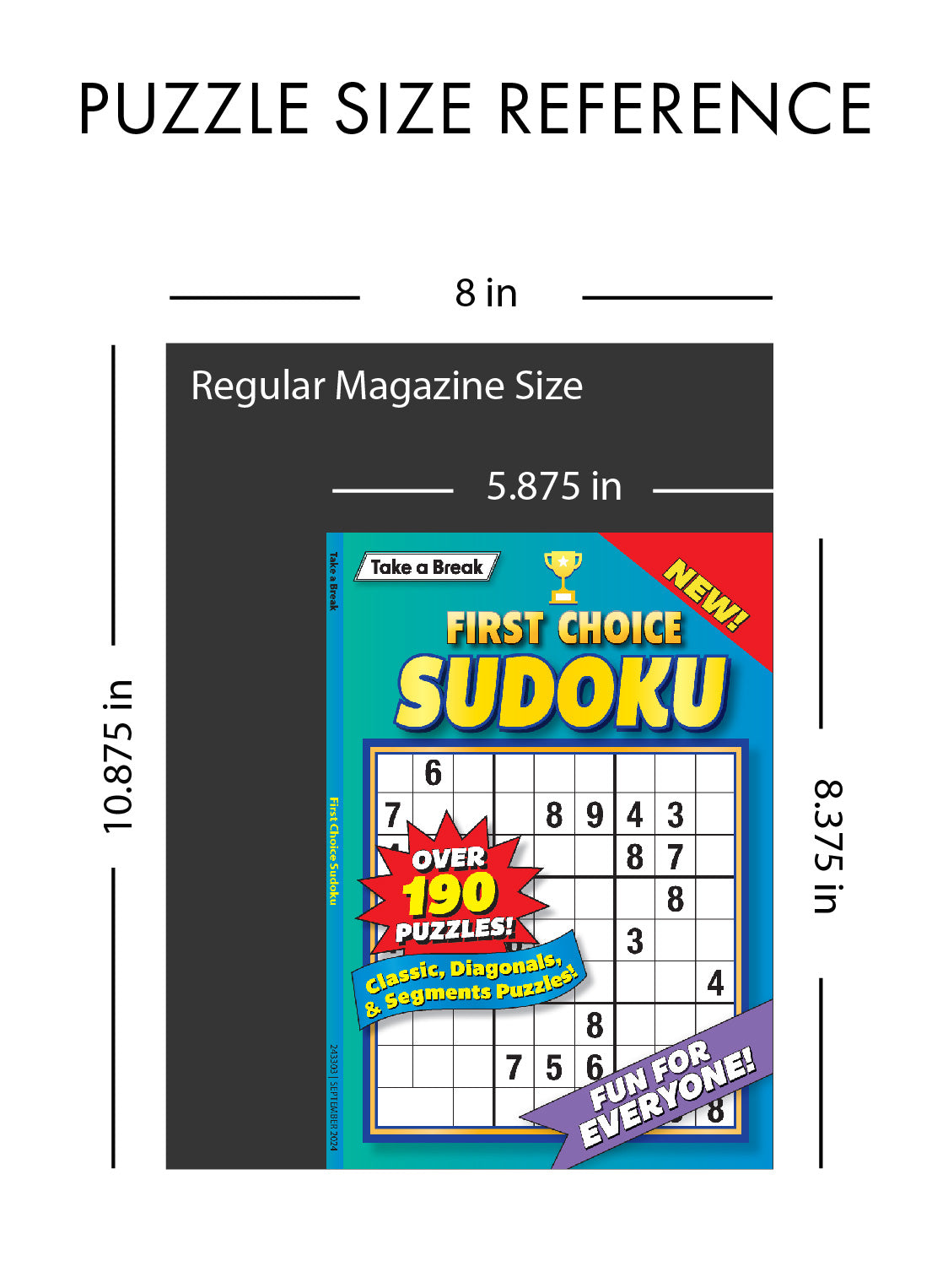 Take a Break - Hooked on Sudoku 25.02.07: Large Print, 192 Puzzles, Fun For Everyone