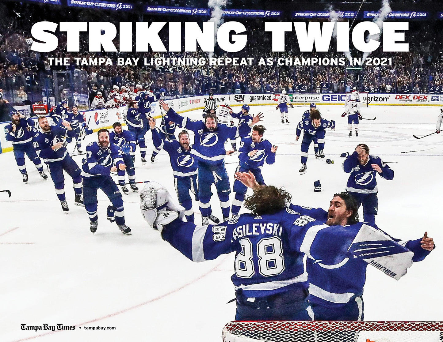 Striking Twice: The Tampa Bay Lightning Repeat as Champions in 2021 Book