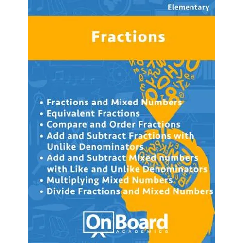 Fractions: Fractions & Mixed Numbers, Equivalent Fractions, Compare & Order Fractions, Add & Subtract Fractions w/ unlike denomin