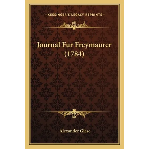 Journal Fur Freymaurer (1784)