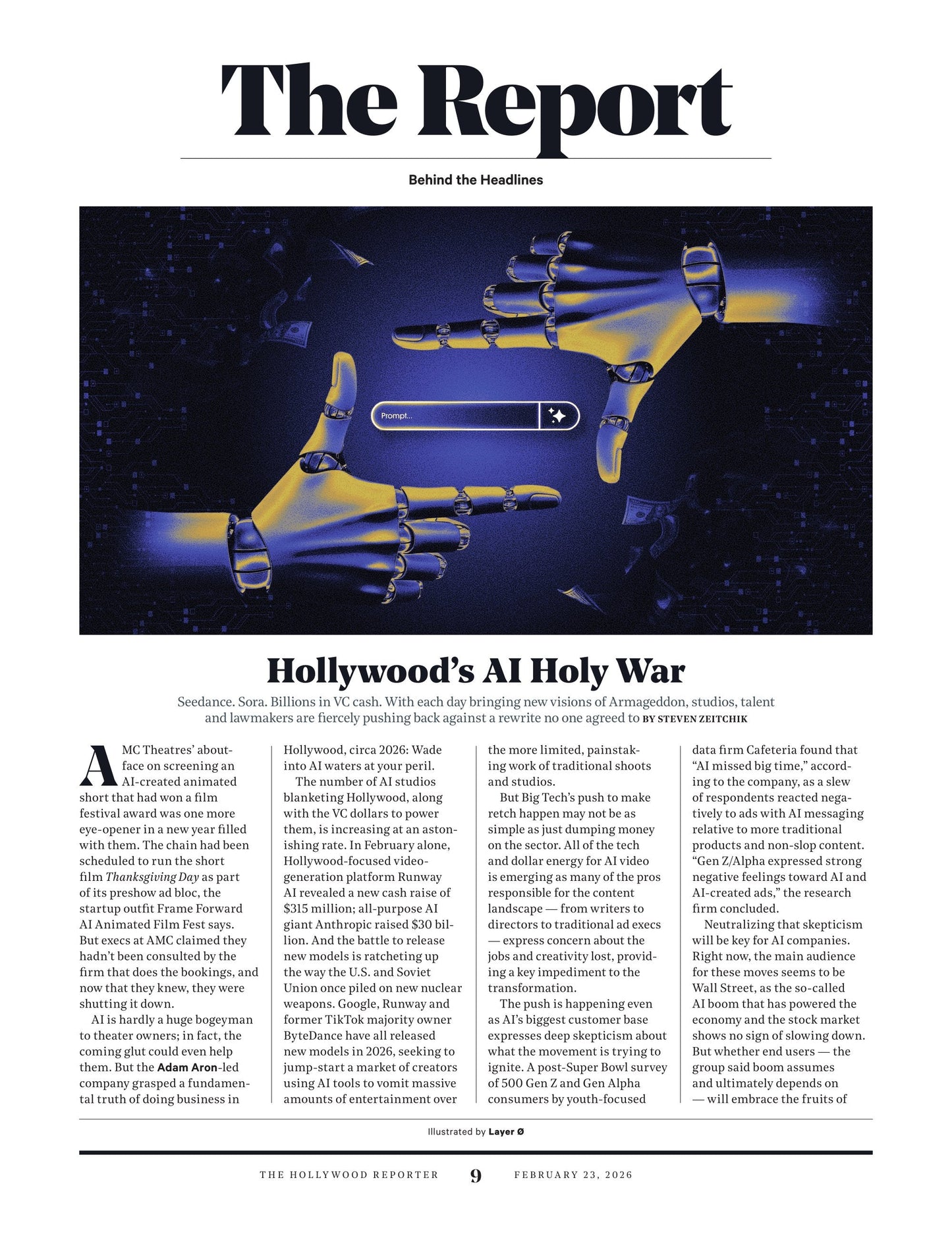 The Hollywood Reporter - 26.02.23 Edition: Benicio Del Toro Is Back, Epstein’s Hollywood Ties, Jason Bateman’s Nine Lives, James Van Der Beek's Private Life, Max Minghella’s Life After Gilead & More!