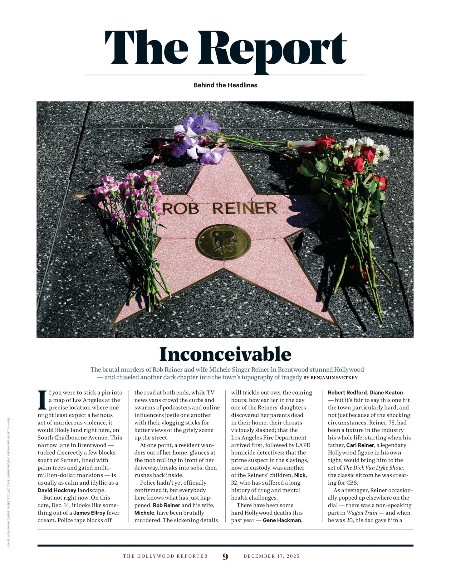 The Hollywood Reporter - 25.12.17 Edition: Remembering Rob Reiner, Moments That Defined 2025 In Hollywood, Amy Allen’s Grammy Success, James Cameron On The Future Of Avatar, Kobe’s Last Dance & More!