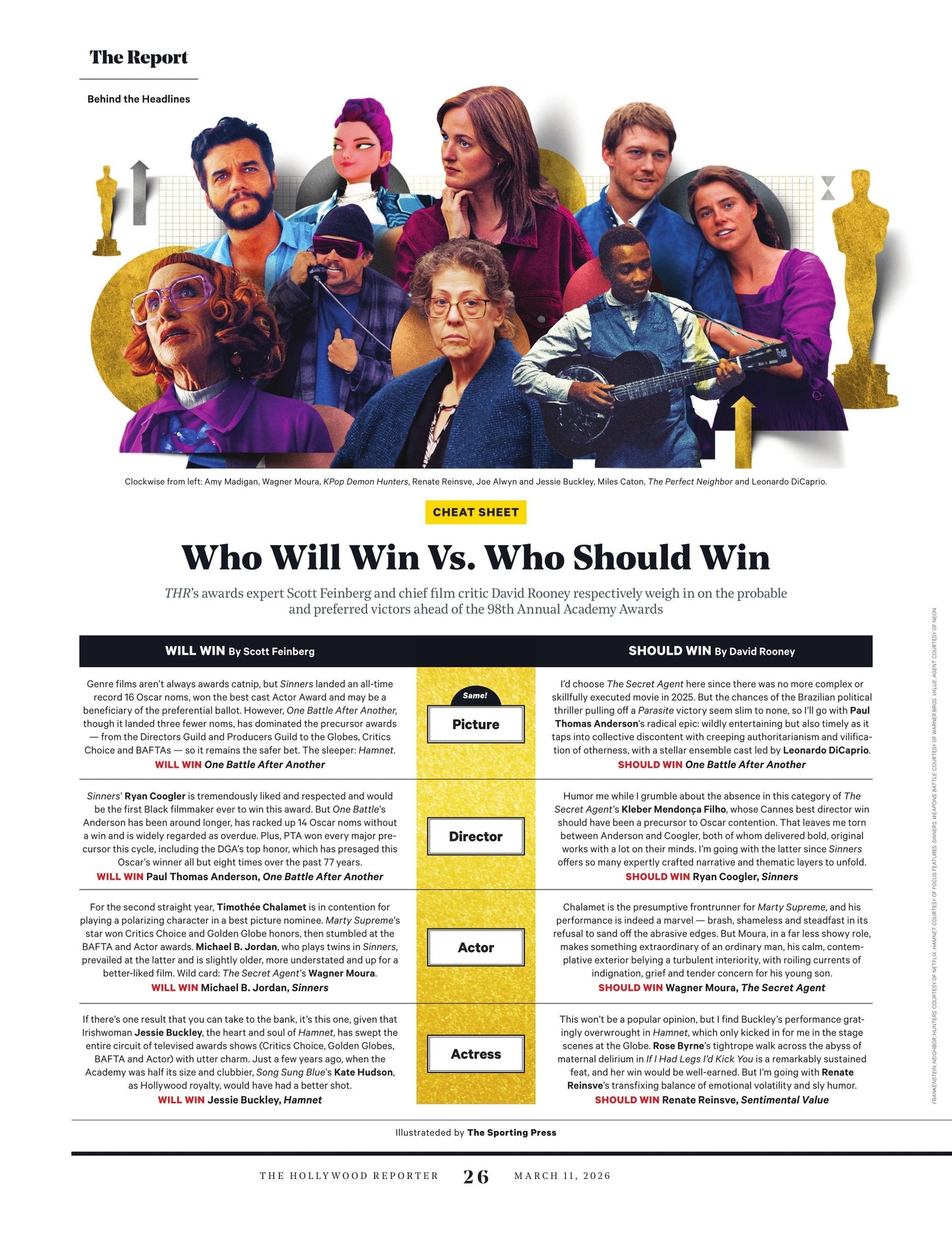 The Hollywood Reporter - 26.03.11 Edition: The Oscars Issue, Hosted By Conan O'Brien, Hollywood's Most Stylish Movie Characters, How Zaslav Got The Last Laugh, Harvey Weinstein's Life At Rikers & More!
