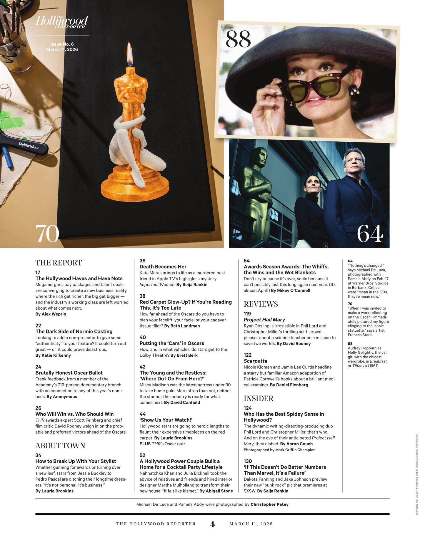 The Hollywood Reporter - 26.03.11 Edition: The Oscars Issue, Hosted By Conan O'Brien, Hollywood's Most Stylish Movie Characters, How Zaslav Got The Last Laugh, Harvey Weinstein's Life At Rikers & More!