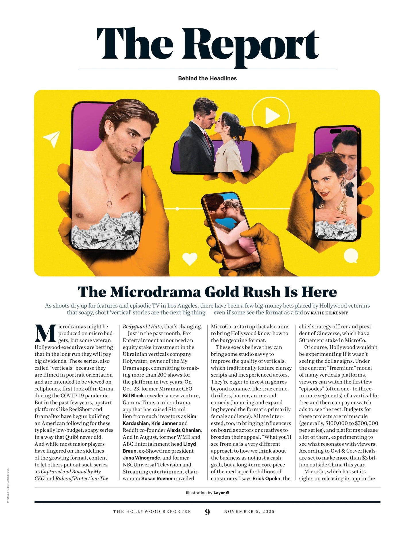 The Hollywood Reporter - 25.11.05 Edition: Rising Stars & Execs Shaping The Future Of Entertainment, Teyana Taylor Takes Off, Dana White’s Secret $30M Vegas Hole, Amy Madigan's Versatile Career & More