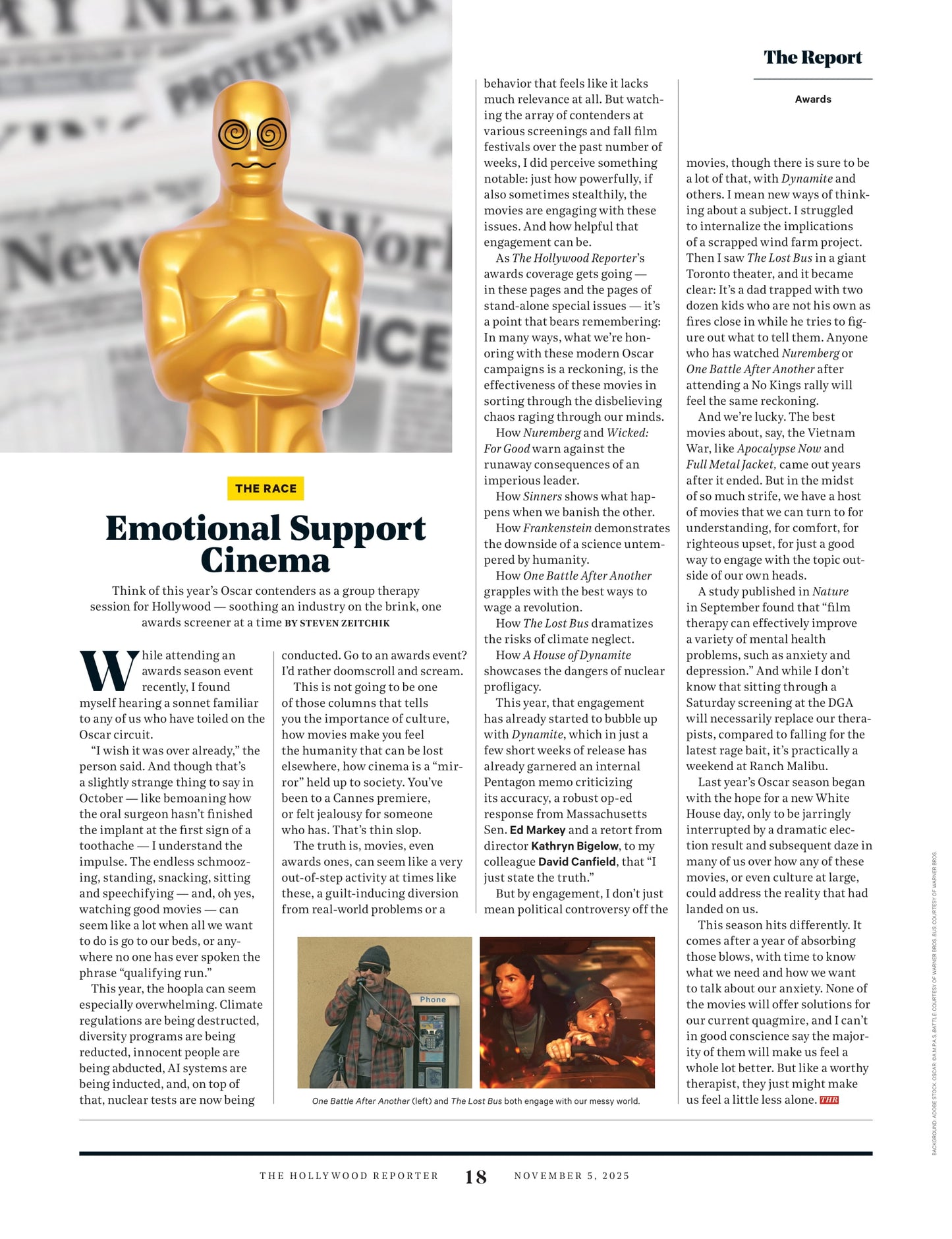 The Hollywood Reporter - 25.11.05 Edition: Rising Stars & Execs Shaping The Future Of Entertainment, Teyana Taylor Takes Off, Dana White’s Secret $30M Vegas Hole, Amy Madigan's Versatile Career & More