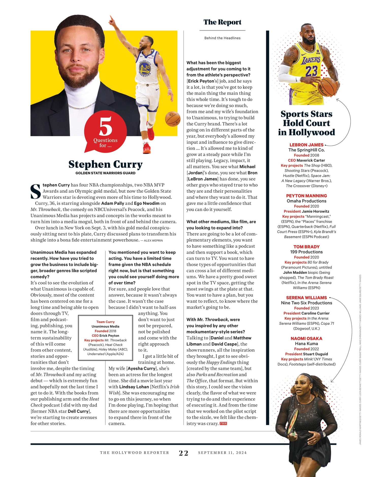 The Hollywood Reporter - 24.09.11 Edition: Pharrell, For Real, Happy Megastar New Biopic Piece By Piece Crafted Out Of Legos, Kathy Griffin's Comeback, Sam Asghari After Brtiney Spears Divorce & More!