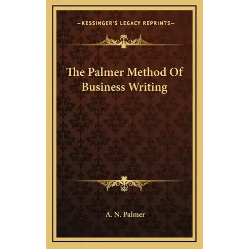 The Palmer Method of Business Writing