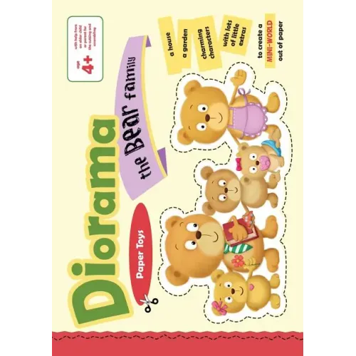 The Bear Family Diorama: Paper toys mini world