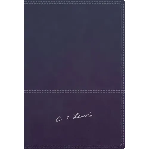 Rvr, Biblia Reflexiones de C. S. Lewis, Interior a DOS Colores, Leathersoft, Azul Marino, Comfort Print
