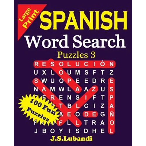 Large Print Spanish Word Search Puzzles 3