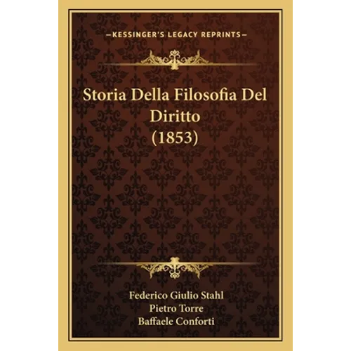 Storia Della Filosofia Del Diritto (1853)