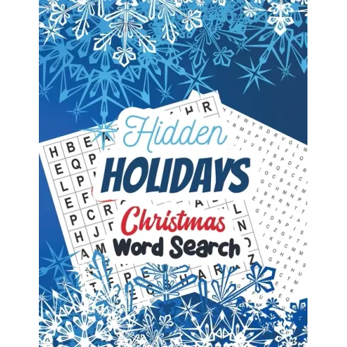 Hidden Holidays - Christmas Word Search: Large Print Christmas Word Search Puzzle, Exercise Your Brain Activity Book, Christmas Word Search Book With