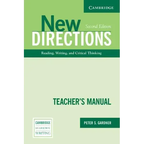 New Directions Teacher's Manual: An Integrated Approach to Reading, Writing, and Critical Thinking