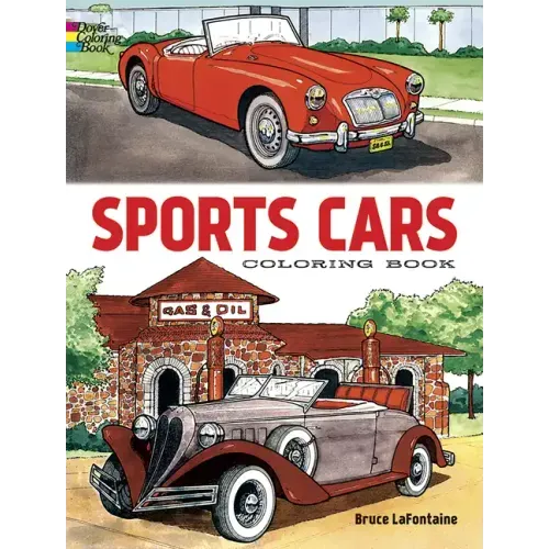 Sports Cars Coloring Book