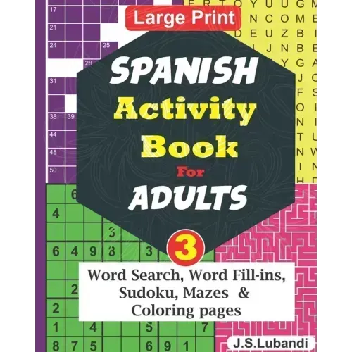 SPANISH Activity Book for ADULTS; Vol.3