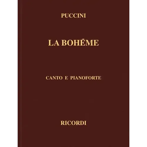 La Boheme: Canto E Pianoforte