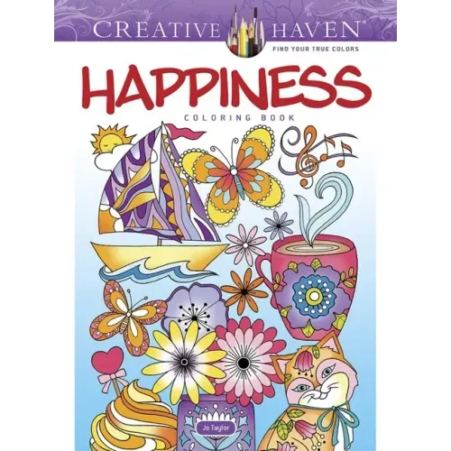 Creative Haven Happiness Coloring Book