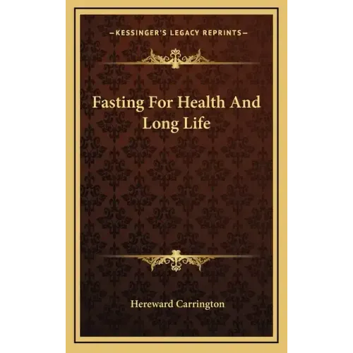 Fasting for Health and Long Life