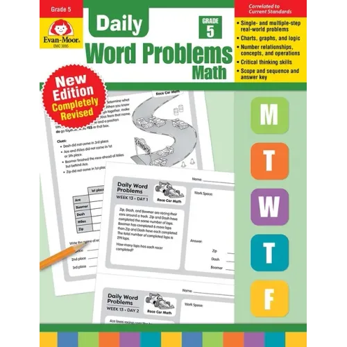 Daily Word Problems Math, Grade 5 Teacher Edition