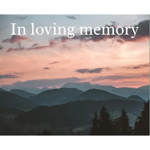 Condolence book for funeral landscape (Hardcover): Memory book, comments book, condolence book for funeral, remembrance, celebration of life, in lovin
