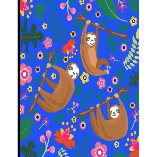This Is My Super Cute Sloth Puzzle Book: Blue Cover Sloth Puzzle Book With 110 Pages. Tic Tac Toe, Hangman, 4 In A Row & Dots And Boxes Activities Boo