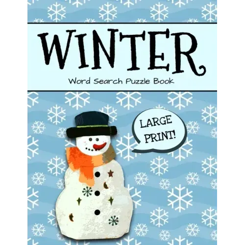 Winter Word Search Puzzle Book Large Print: Winter Word Search, Holiday Word Search Puzzle Books For Adults, Large Print Word Search Books For Adults