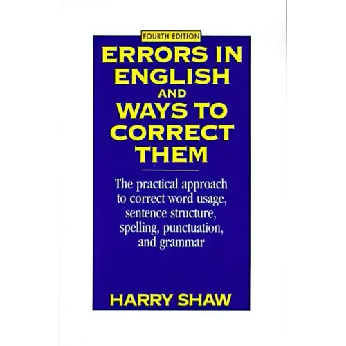 Errors in English and Ways to Correct Them