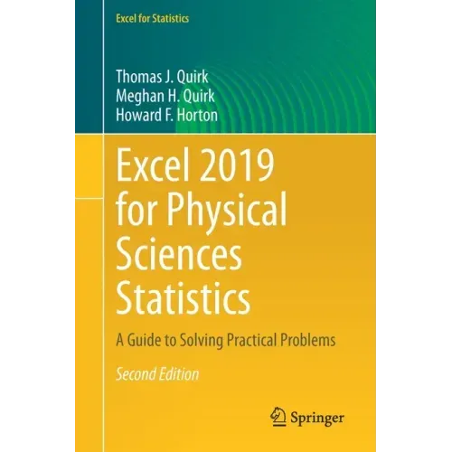 Excel 2019 for Physical Sciences Statistics: A Guide to Solving Practical Problems