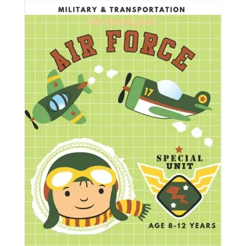 Military & Transportation: Kids Coloring Book for Children Age 8-10 Years Coloring Page for Boys