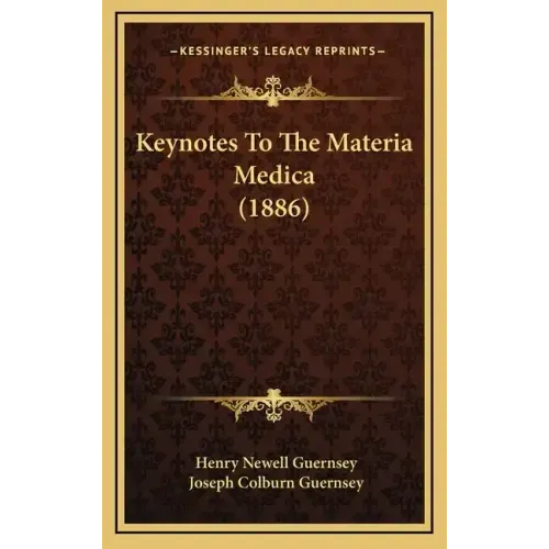 Keynotes to the Materia Medica (1886)