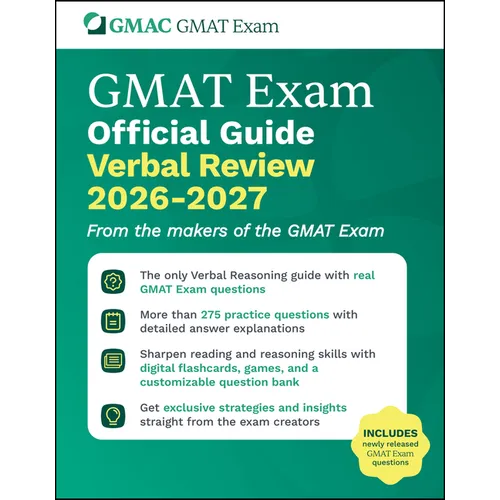 GMAT Official Guide Verbal Review 2026 - 2027: Book + Online Question Bank
