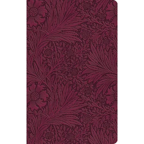 ESV Value Thinline Bible (Trutone, Raspberry, Floral Design)
