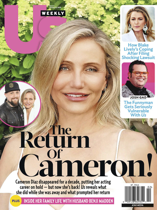 Us Weekly -  01.13.25: The Return Of Cameron Diaz, How She Disappeared For A Decade, How Blake Lively's Coping After Filing Shocking Lawsuit, Funnyman, Josh Gad, Gets Serious With Us Weekly & More!