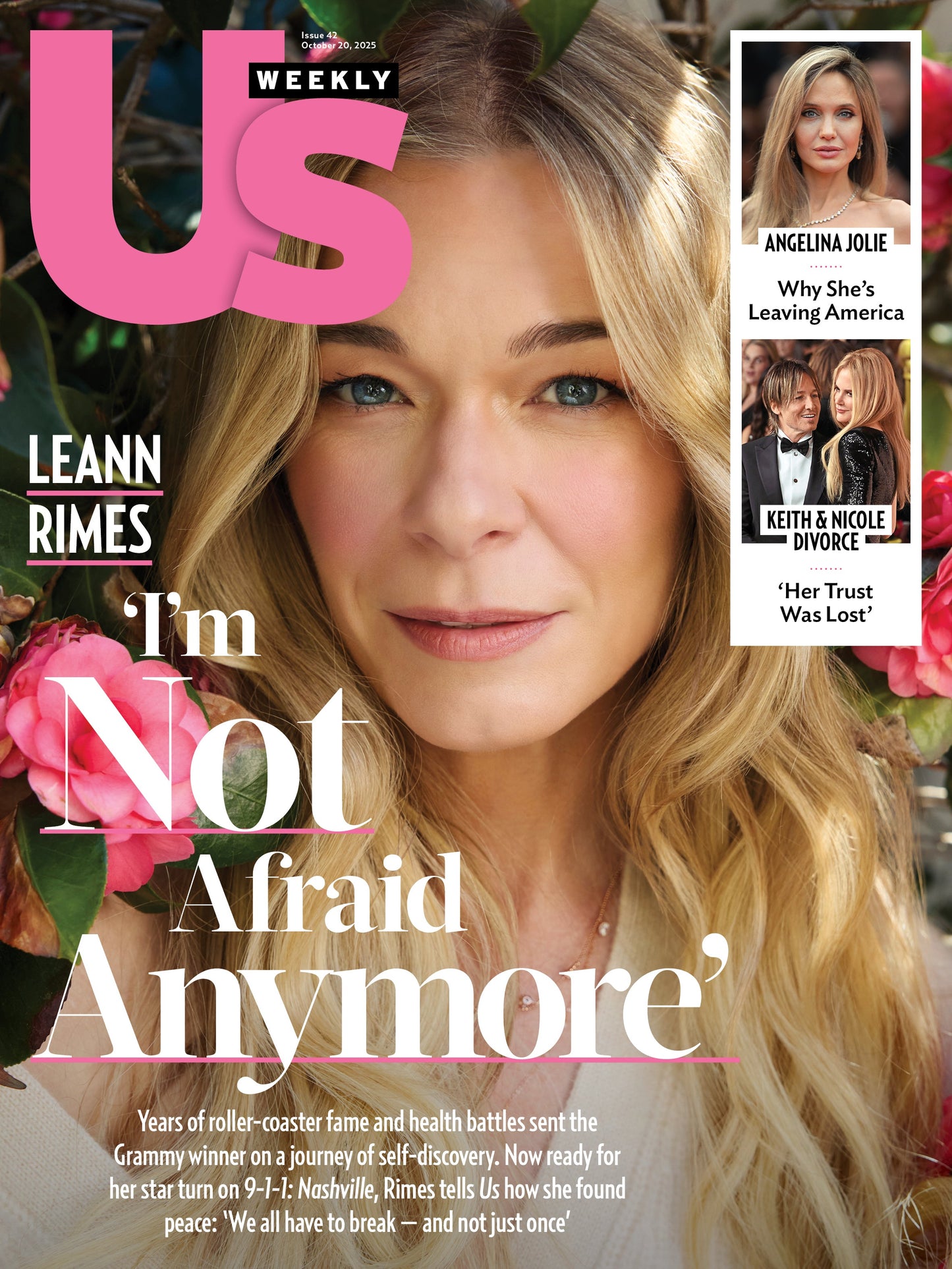 Us Weekly - 10.20.25: Leann Rimes' Not Afraid Anymore & Her Transformative Journey, Angelina Jolie's Plans To Leave America, Keith Urban & Nicole Kidman Shocking Divorce & More!