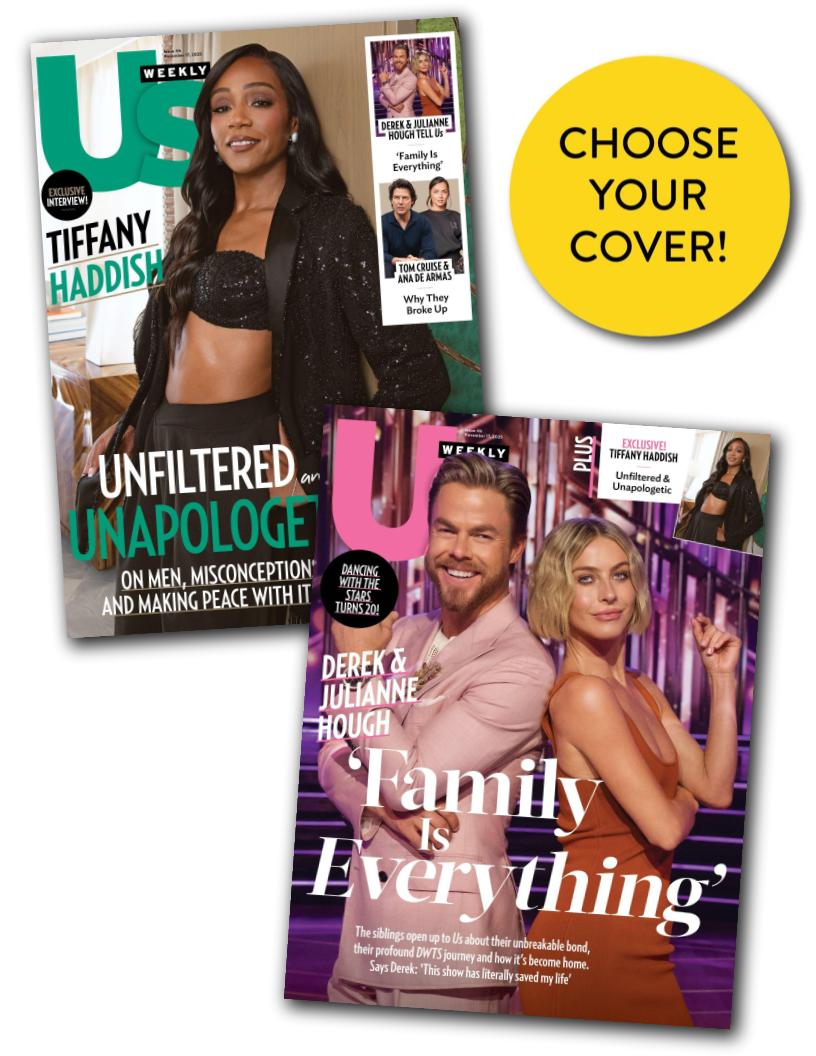 Us Weekly - 11.17.25: Tiffany Haddish Unfiltered, Unapologetic & Making Peace, Derek & Julianne Hough Share Insights On Dancing With The Stars & Family, Tom Cruise & Ana de Armas Breakup Drama & More!