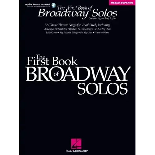 First Book of Broadway Solos - Mezz-Sophrano/Alto (Book/Online Audio) [With CD with Piano Accompaniments by Laura Ward]